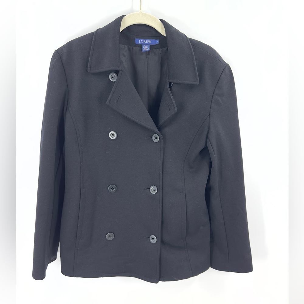 J Crew Double Breasted Peacoat Womens 6 Preppy Jacket Classic Old Money Office